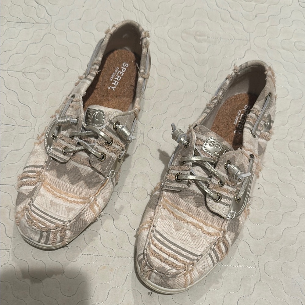 Sperry Women's Boho Beige Boat Shoes
